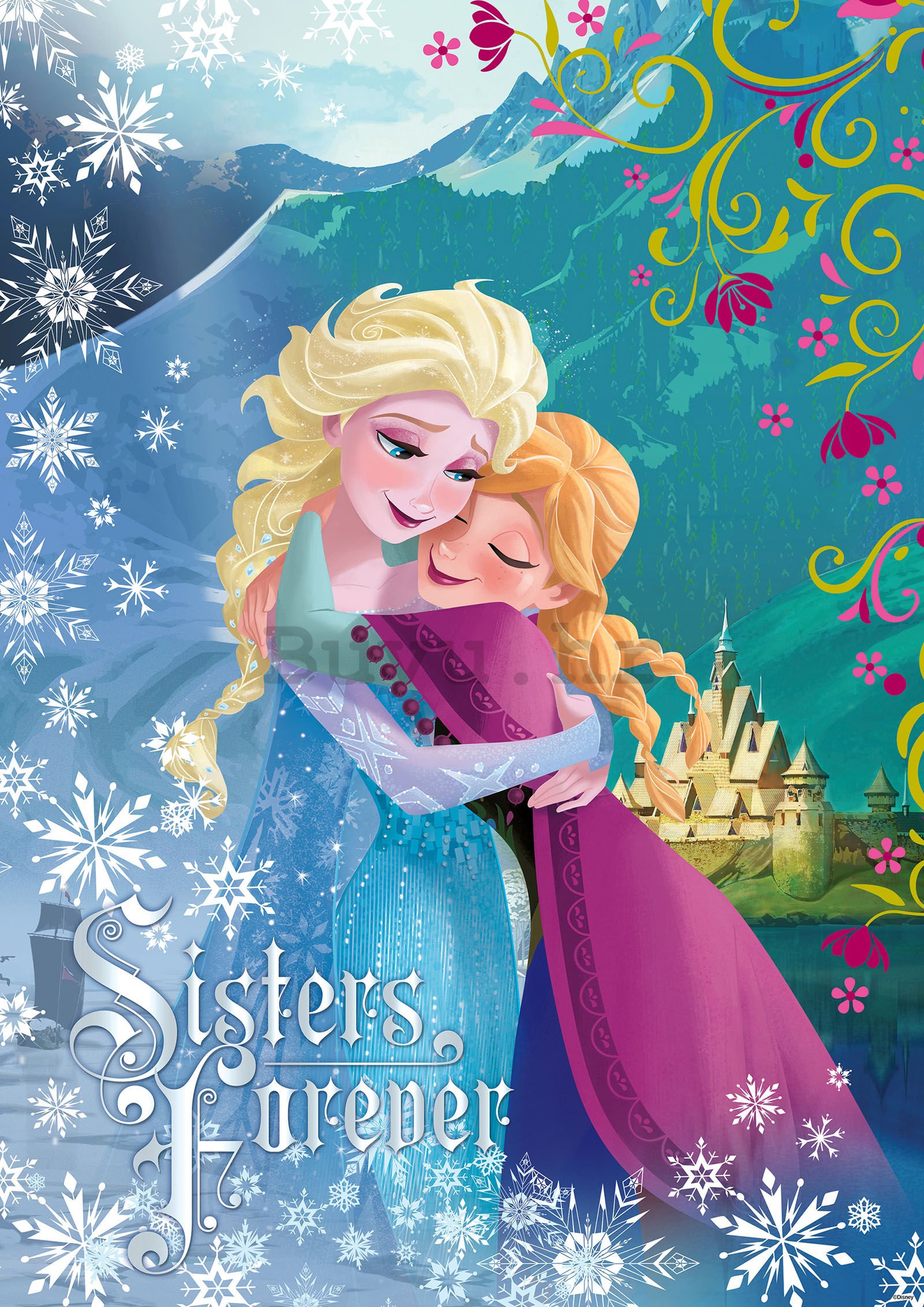 Vlies foto tapeta: Anna a Elsa (Frozen) - 70,5x104 cm