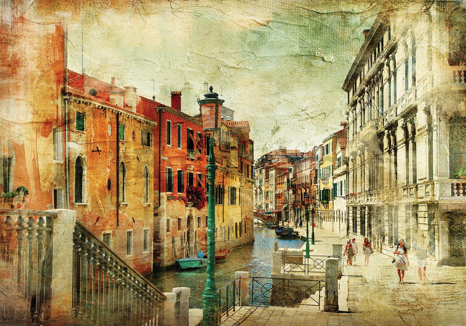 Vlies foto tapeta: Venecija (berba) - 200x140 cm