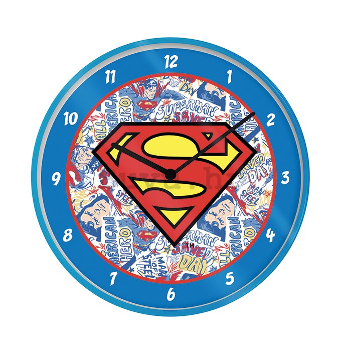 Zidni sat - Superman (logo)