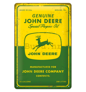 Metalna tabla: John Deere (Special Purpose Oil) - 20x30 cm