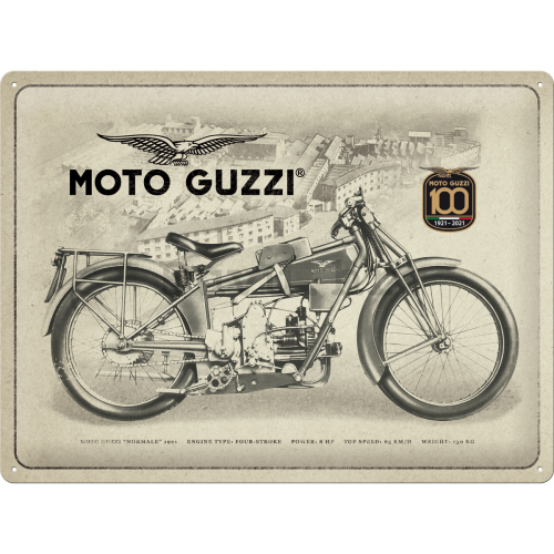 Metalna tabla: Moto Guzzi 100 Years Anniversary (Special Edition) - 40x30 cm