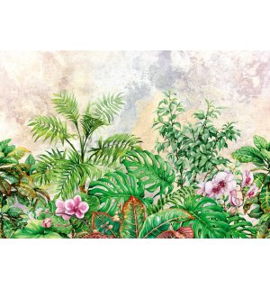 Vlies foto tapeta: Oslikane biljke - 254x184 cm