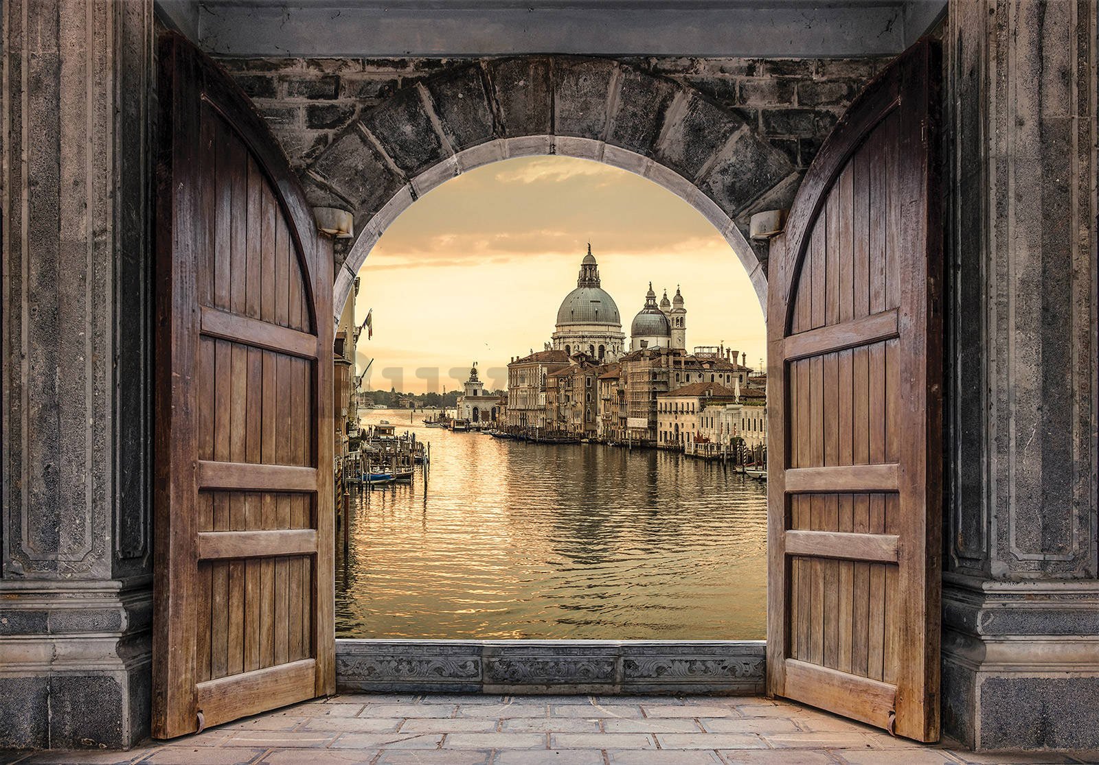 Vlies foto tapeta: Vrata za Veneciju - 254x184 cm