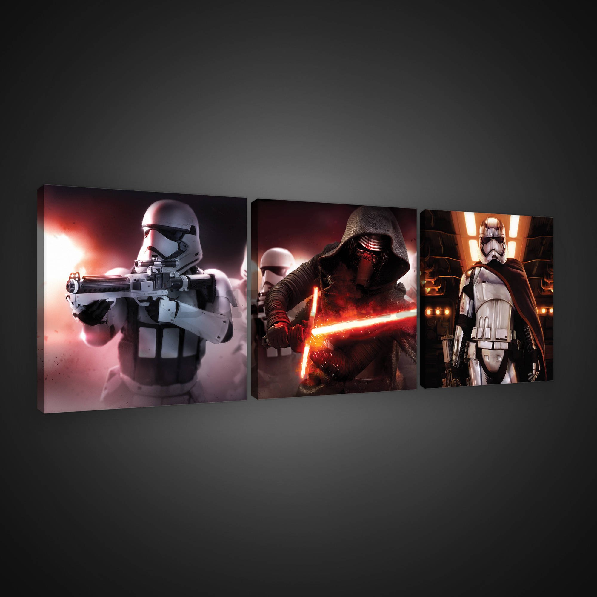 Slika na platnu: Star Wars First Order (1) - set 3kom 25x25cm