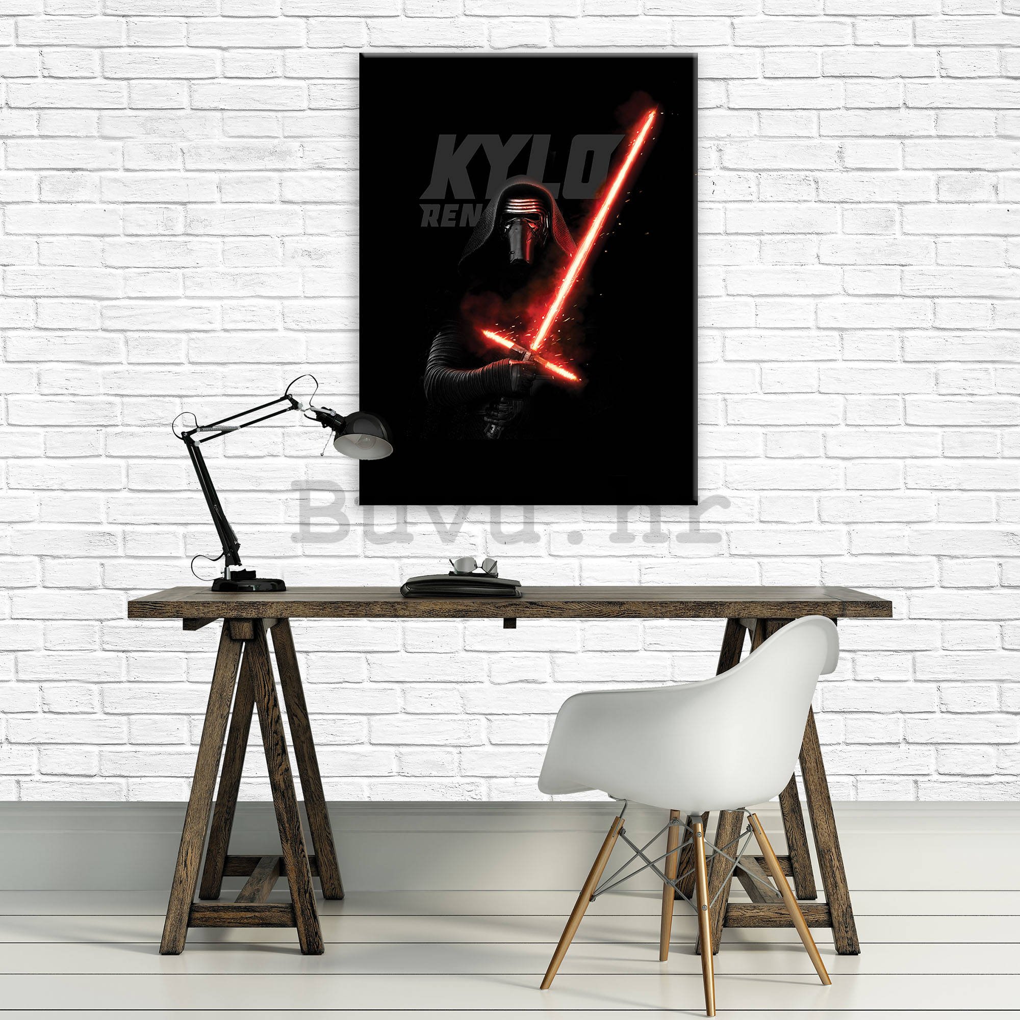 Slika na platnu: Star Wars Kylo Ren Poster - 100x75 cm