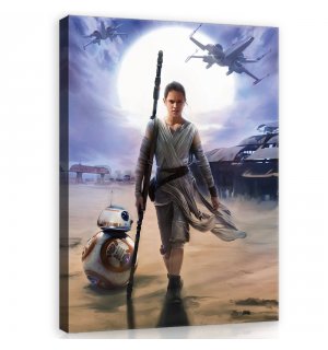 Slika na platnu: Star Wars Rey - 100x75 cm