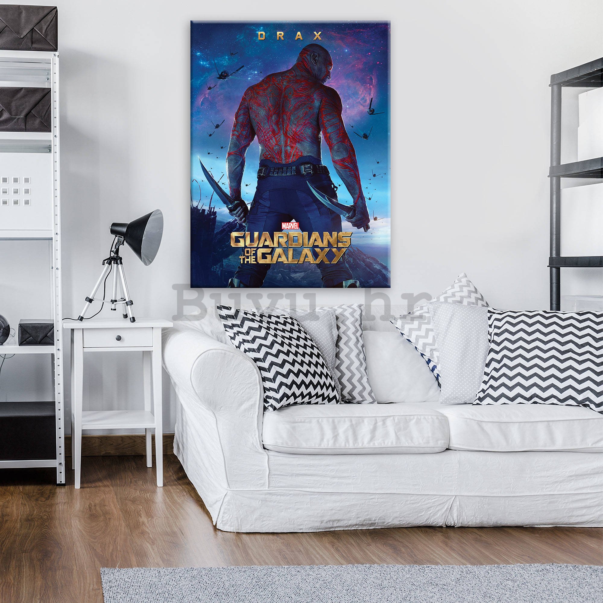 Slika na platnu: Guardians of The Galaxy Drax - 75x100 cm