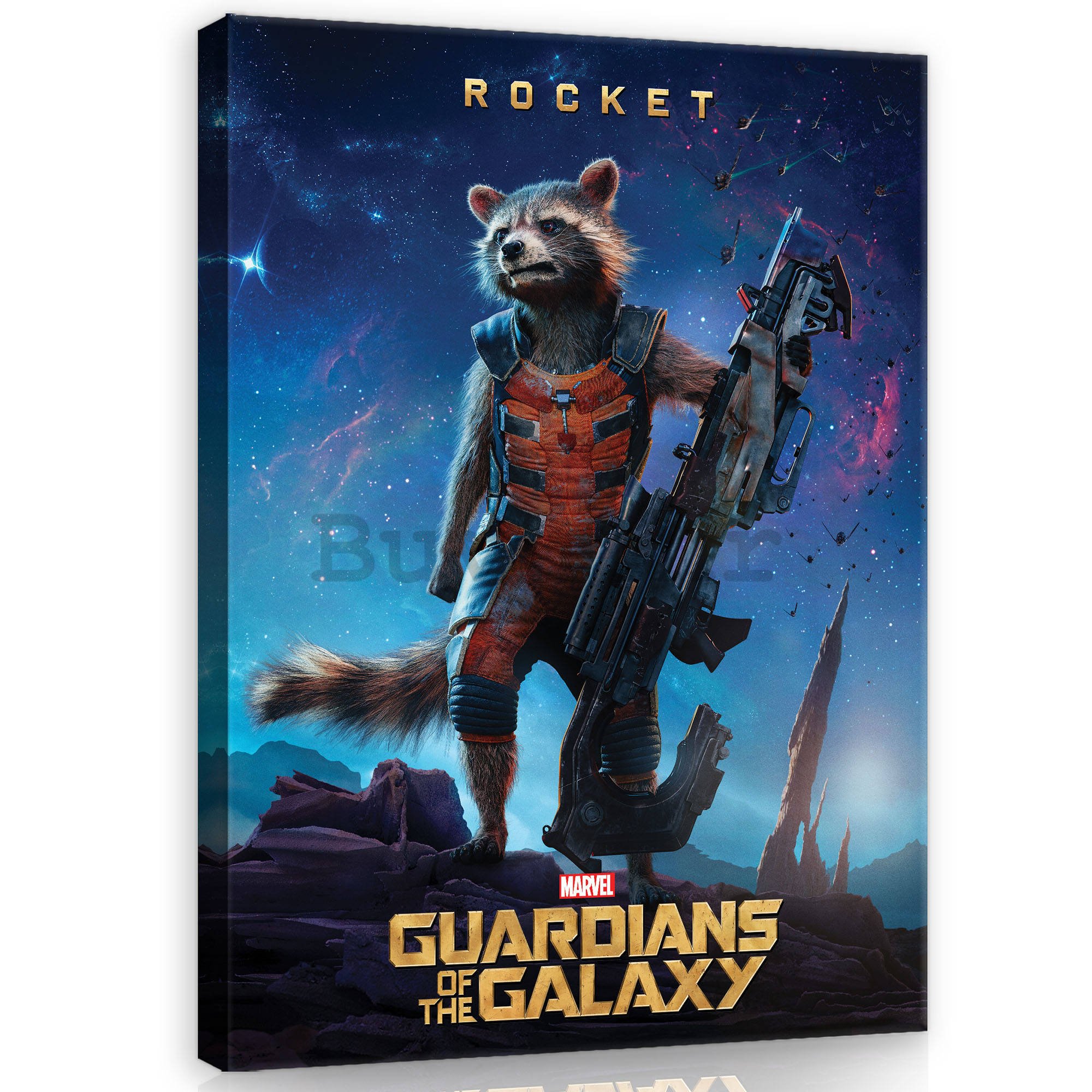 Slika na platnu: Guardians of The Galaxy Rocket - 75x100 cm