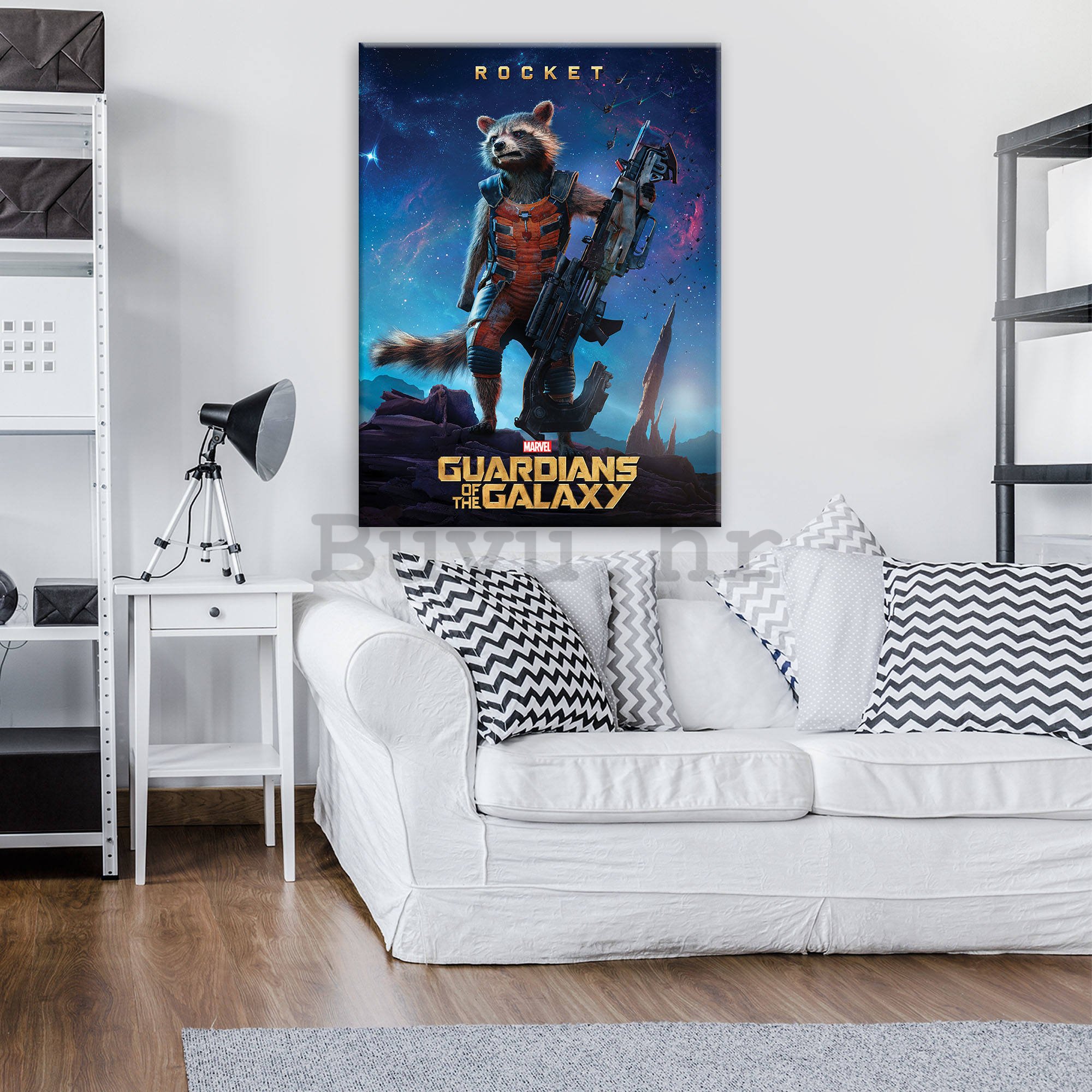 Slika na platnu: Guardians of The Galaxy Rocket - 75x100 cm