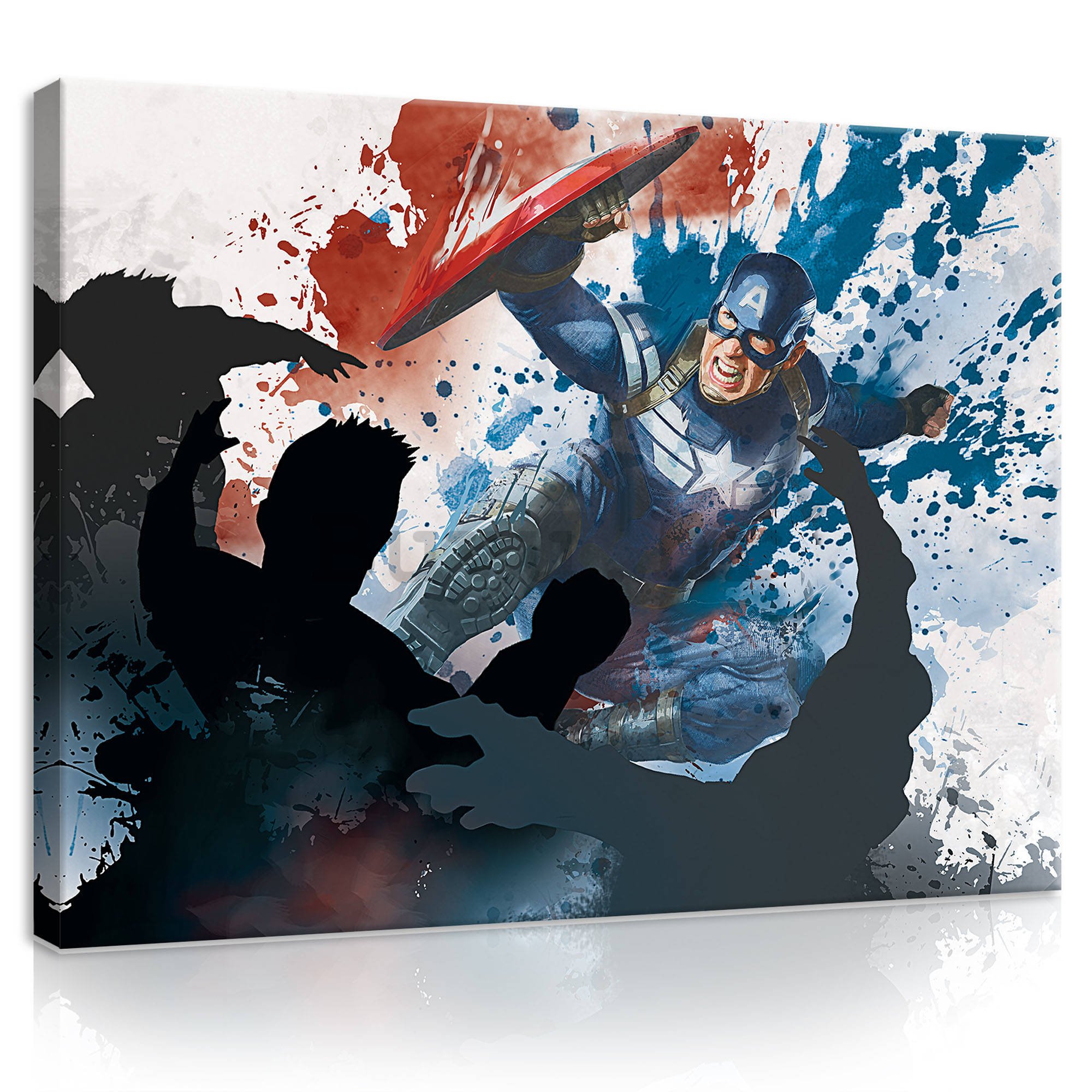 Slika na platnu: Captain America Splash - 100x75 cm