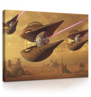 Slika na platnu: Star Wars Geonosian starfighter - 100x75 cm
