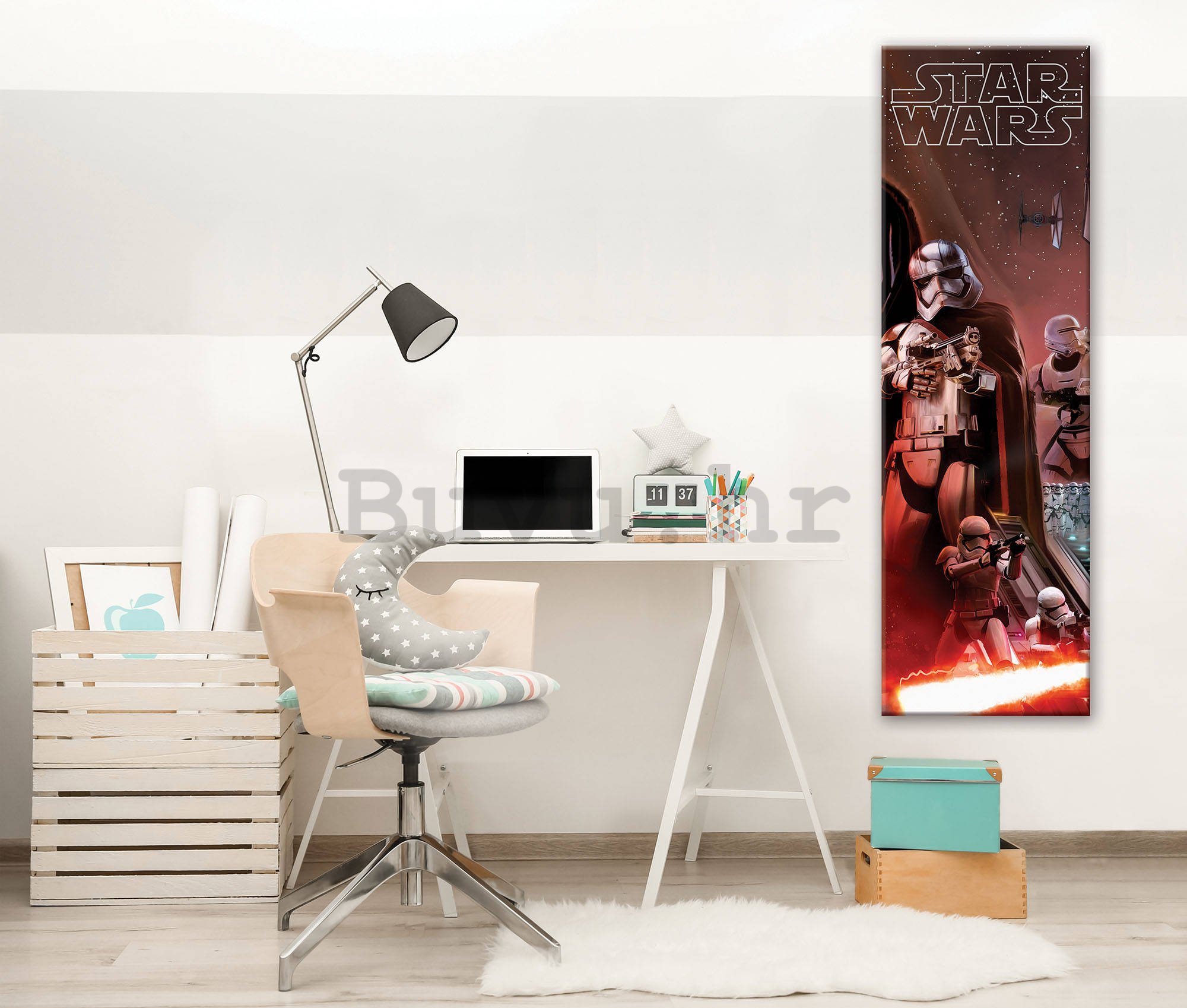 Slika na platnu: Star Wars Captain Phasma Poster - 45x145 cm