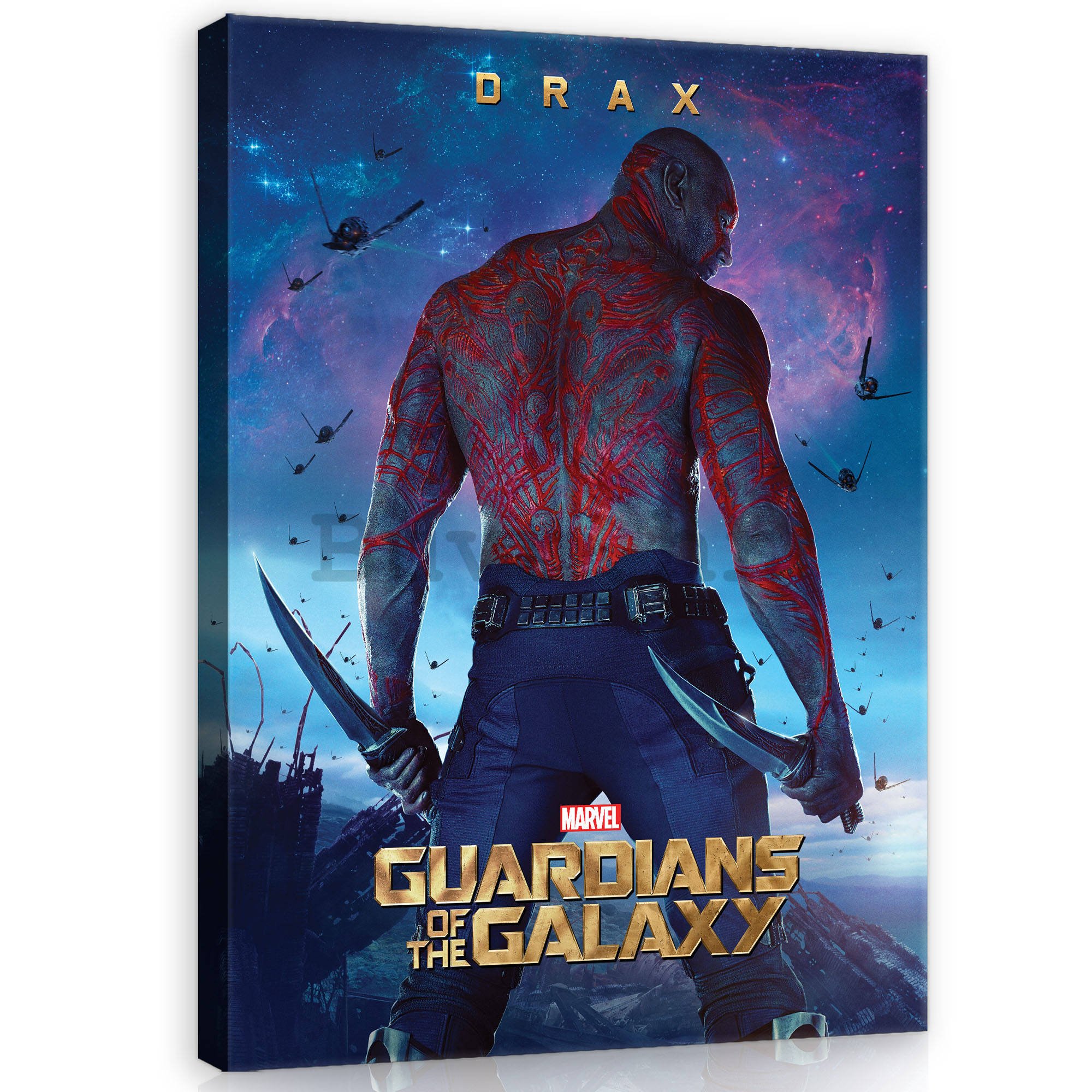 Slika na platnu: Guardians of The Galaxy Drax - 60x80 cm