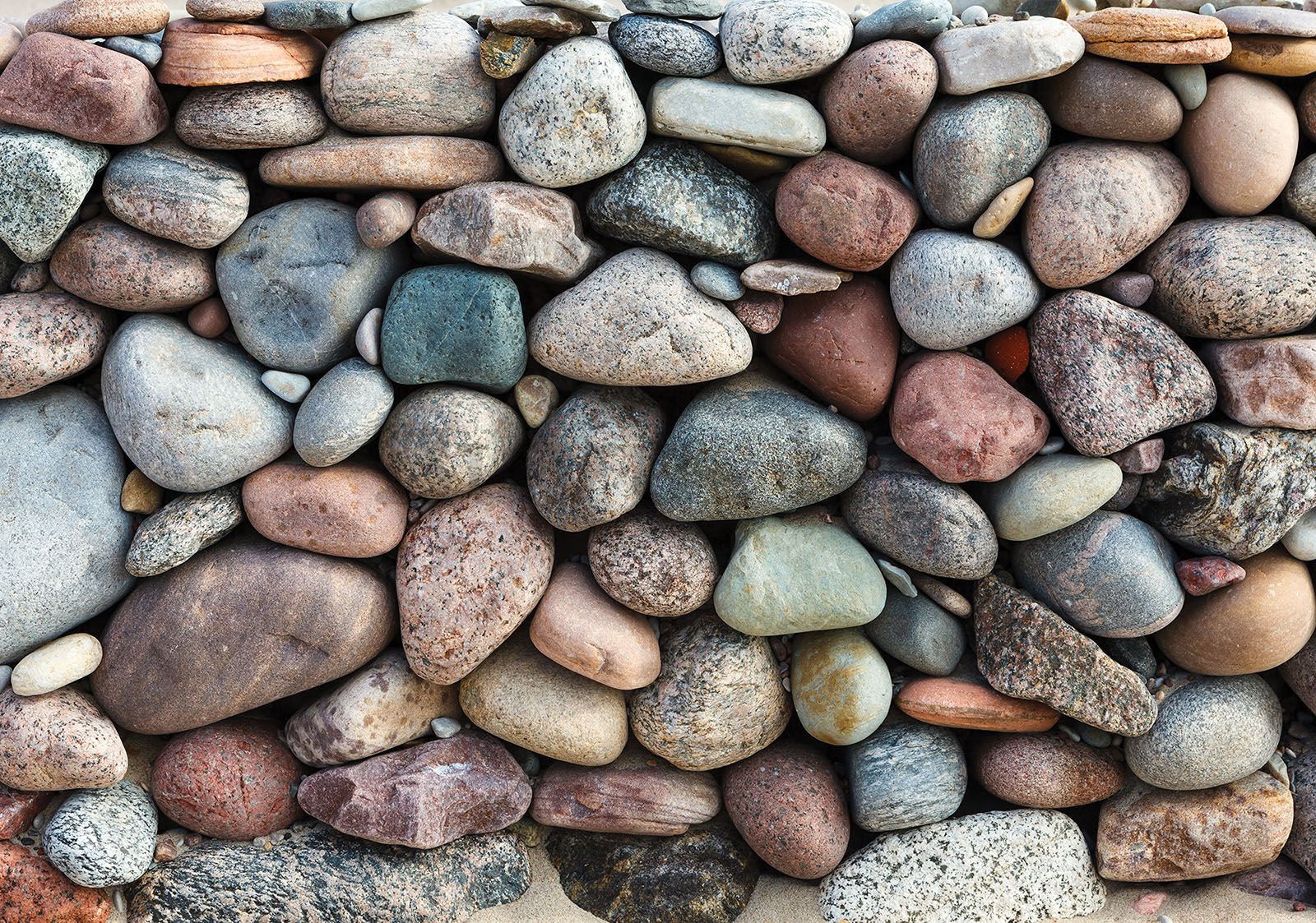 Vlies foto tapeta: Okruglo kamenje  - 254x184 cm