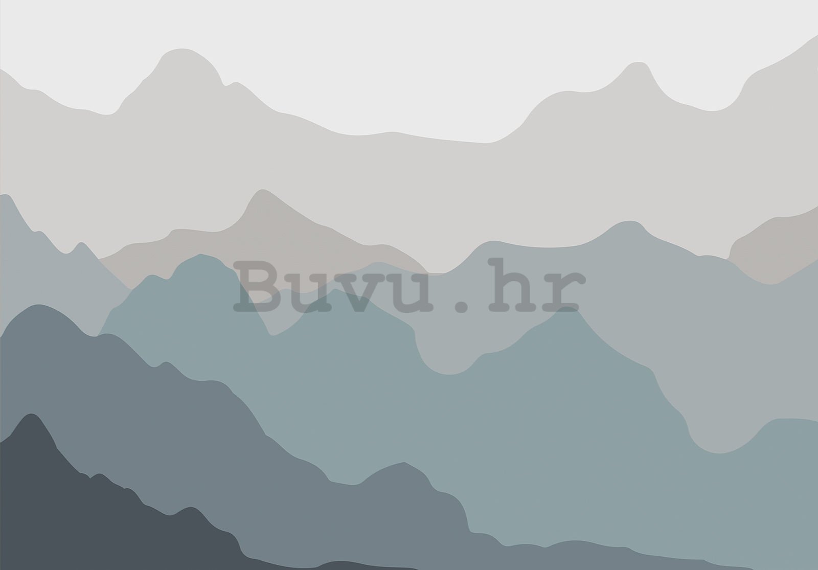 Vlies foto tapeta: Skandinavski uzorak (planine)  - 254x184 cm