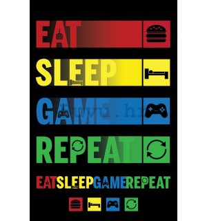 Poster - Eat Sleep Game Repeat