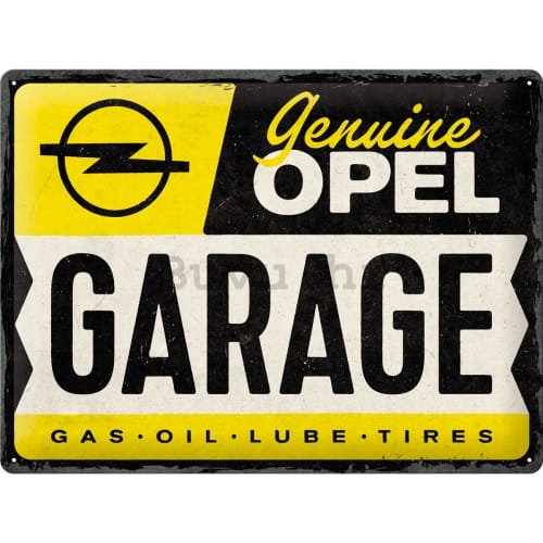 Metalna tabla: Opel Garage - 40x30 cm
