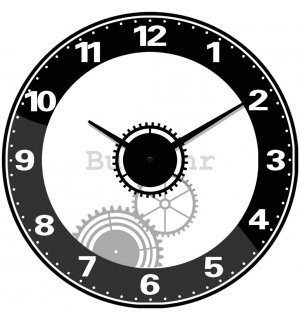 Zidni stakleni sat: Satni mehanizam - 34 cm