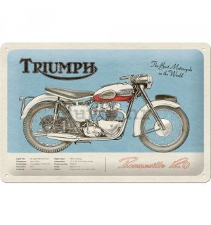 Metalna tabla: Triumph Bonneville - 30x20 cm