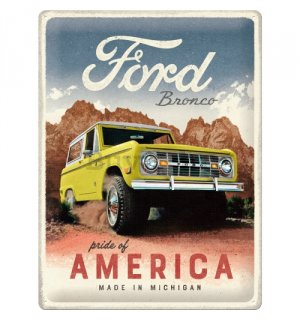 Metalna tabla: Ford Bronco (Pride of America) - 30x40 cm