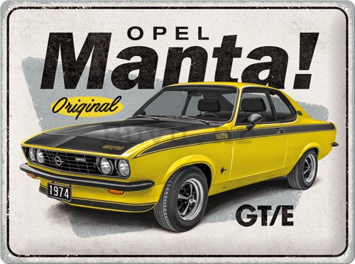 Metalna tabla: Opel Manta GT/E - 40x30 cm