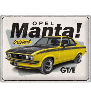 Metalna tabla: Opel Manta GT/E - 40x30 cm