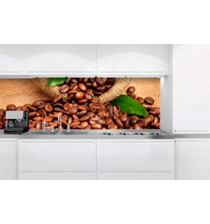 Samoljepljiva periva foto tapeta za kuhinju - Kava, 180x60 cm
