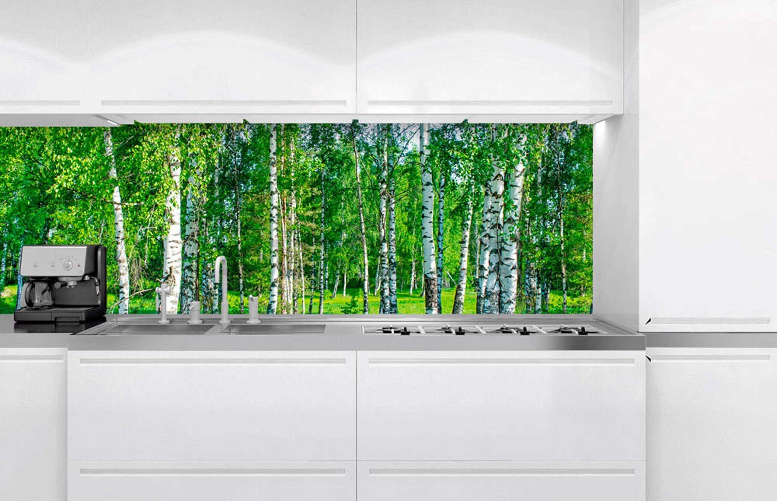 Samoljepljiva periva foto tapeta za kuhinju - Breze, 180x60 cm