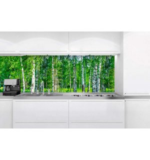 Samoljepljiva periva foto tapeta za kuhinju - Breze, 180x60 cm