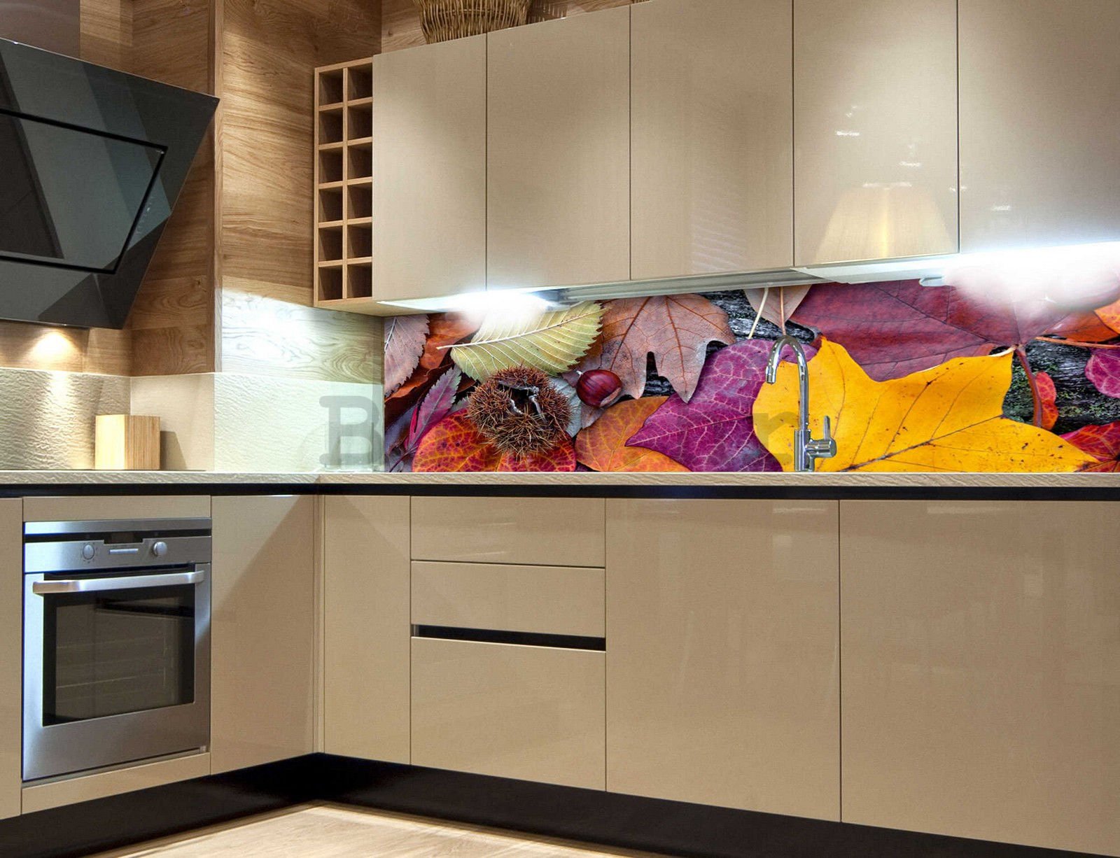 Samoljepljiva periva foto tapeta za kuhinju - Jesen, 180x60 cm
