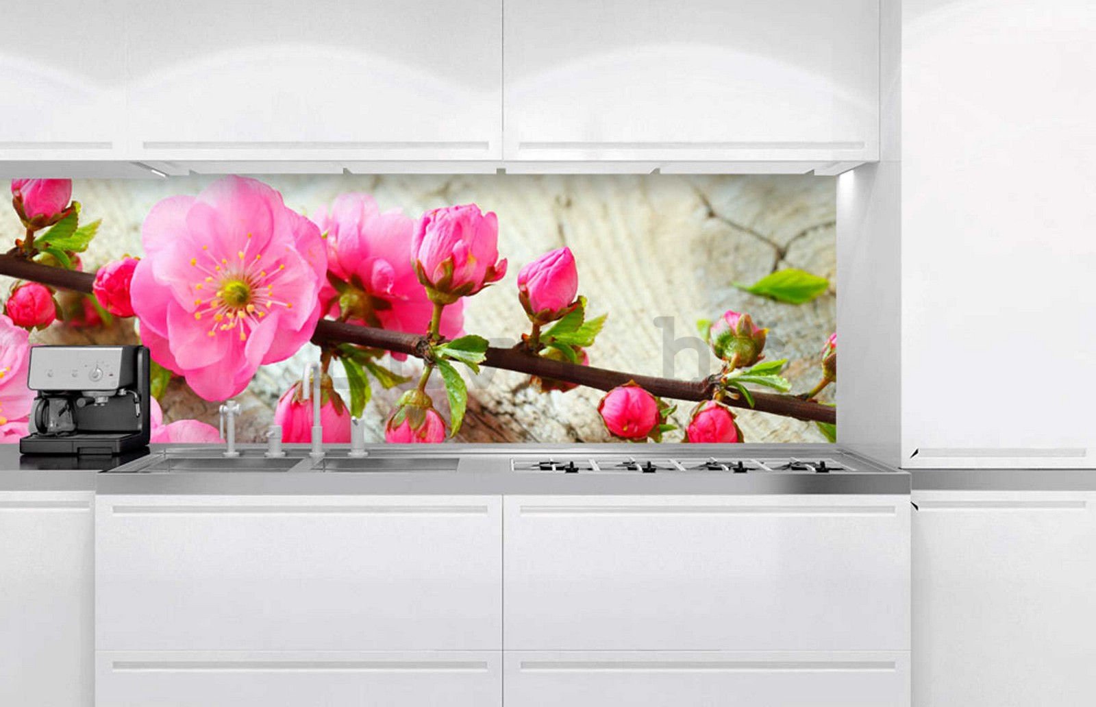 Samoljepljiva periva tapeta za kuhinju - Sakura, 180x60 cm