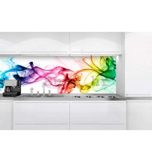 Samoljepljiva periva tapeta za kuhinju - Dim u boji (1), 180x60 cm