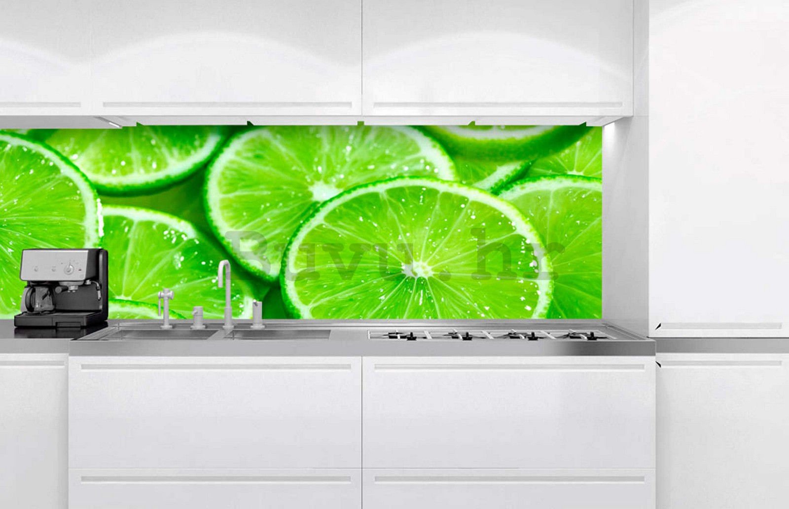Samoljepljiva periva tapeta za kuhinju - Limes, 180x60 cm