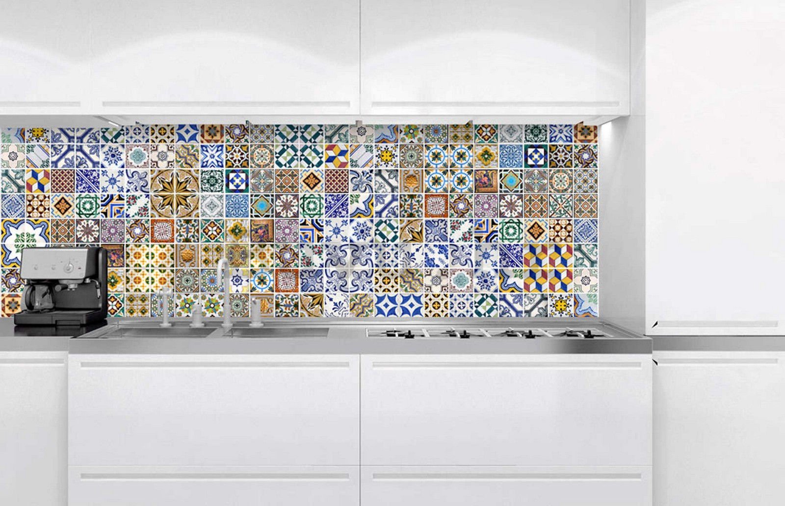 Samoljepljiva periva tapeta za kuhinju - Portugalske pločice, 180x60 cm