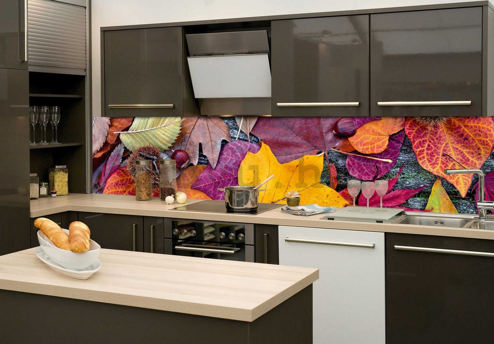 Samoljepljiva periva foto tapeta za kuhinju - Jesen, 260x60 cm