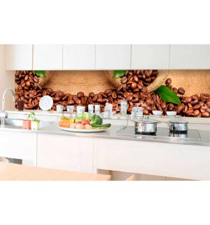 Samoljepljiva periva foto tapeta za kuhinju - Kava, 350x60 cm