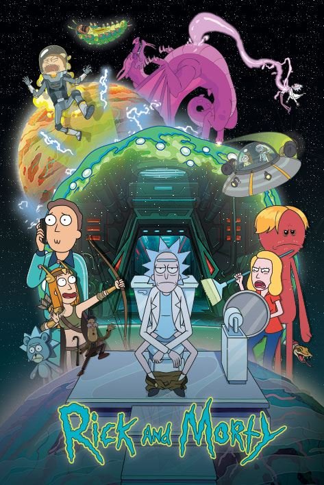 Plakát - Rick and Morty (Toilet Adventure)