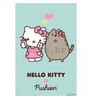 Plakát - Hello Kitty & Pusheen