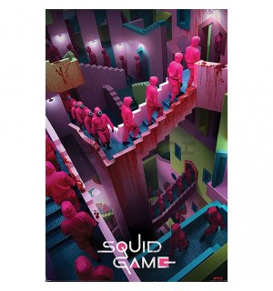 Plakát - Squid Game (Crazy Stairs)