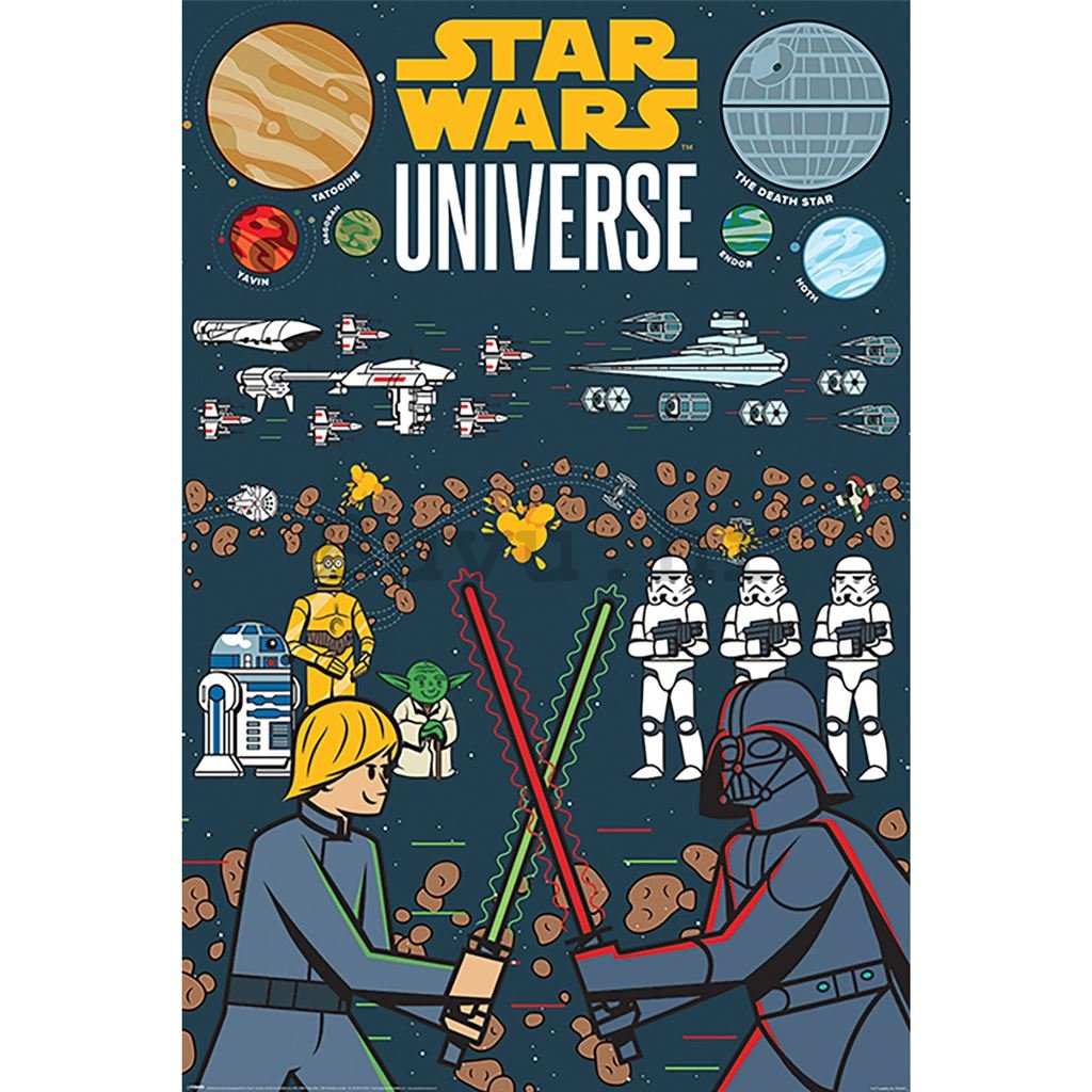 Plakát - Star Wars Cartoon Universe