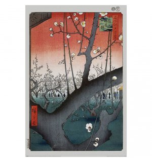 Plakát - Hiroshige, Plum Orchand near Kameido Shrine