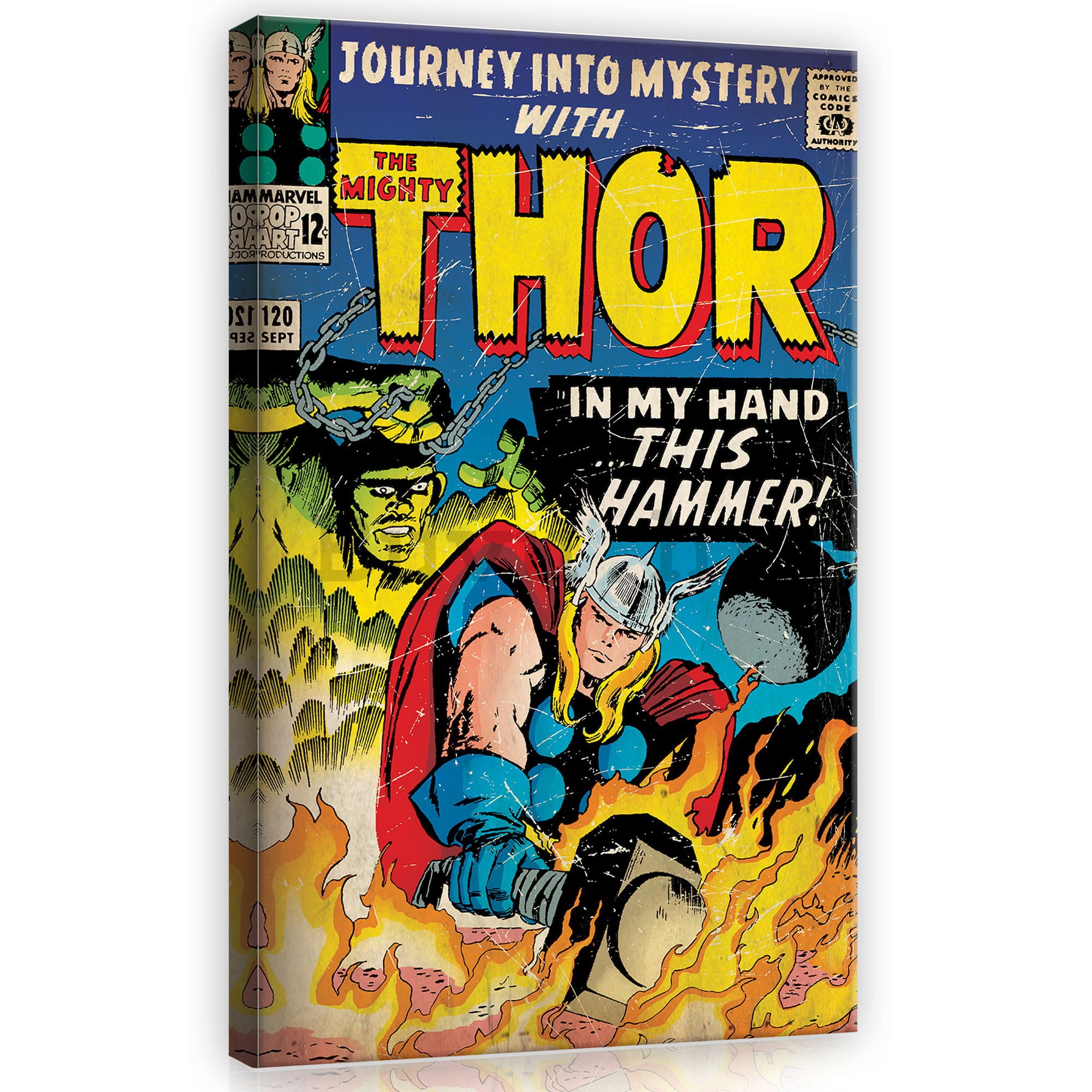 Slika na platnu: The Mighty Thor (In My Hand This Hammer!) - 40x60 cm