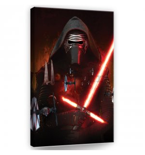 Slika na platnu: Star Wars Kylo Ren & TIE fighters - 40x60 cm