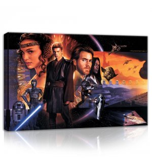 Slika na platnu: Star Wars Attack of the Clones (Poster) - 60x40 cm