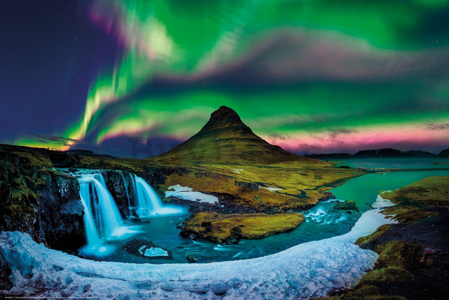 Poster: Aurora na Islandu