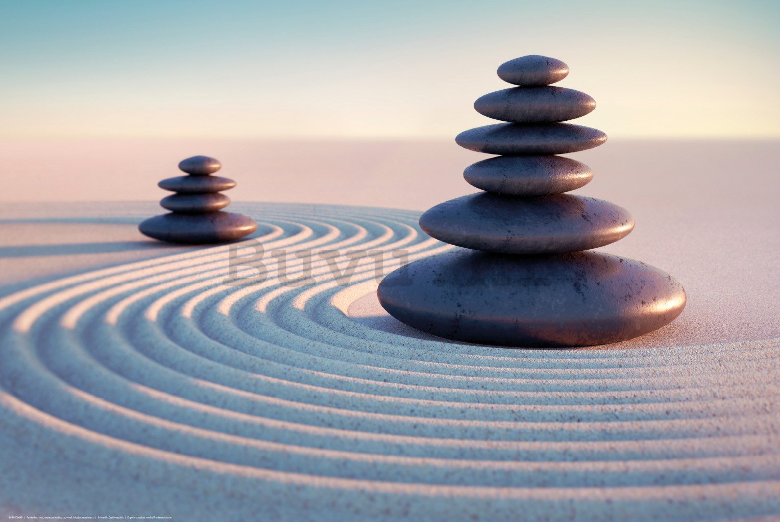 Poster: Zen kamenje u pijesku