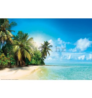 Poster: Sunčana tropska plaža