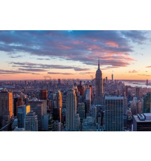Poster: Pogled na Manhattan u večernjim satima