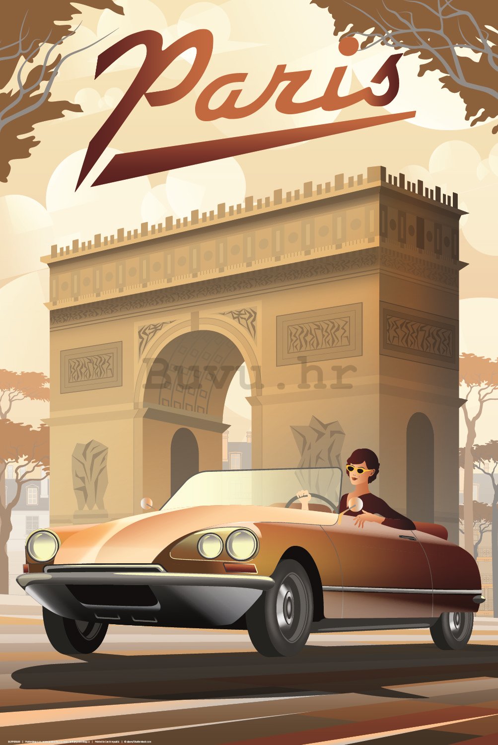 Poster: Pariz (Art Deco)