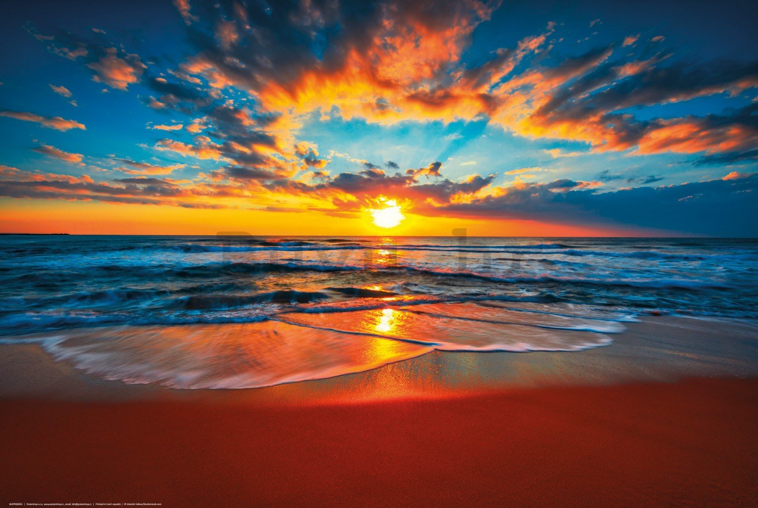 Poster: Zalazak sunca na plaži